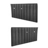 FP26800BLACK Complete Door Panels 1967-1968 Chevy/GMC C/K Series Truck, Black, Pair - image 2