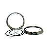HLB4754 Headlight Bezels With Seals and Clips, Pair, 1947-1954 Chevy/GMC Truck - image 1
