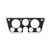 INST105 Instrument Bezel 1969-1972 Chevy/GMC C/K Series Truck, Blazer/Jimmy & Suburban, 7 Hole, Chrome/Black - image 1