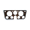 INST305 Instrument Bezel 1969-1972 Chevy/GMC C/K Series Truck, Blazer/Jimmy & Suburban, 7 Hole w/ Gauges, Chrome/Woodgrain - image 1