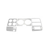 INST7BZWITHAC Instrument Bezel Applique 1978-1980 Chevy/GMC C/K Series Truck, Blazer/Jimmy & Suburban, Brushed Aluminum - image 1