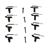 L0074-69 Tail Light Bezel Clip Kit, 12-Pieces, Left/Right, 1969-1972 Chevy/GMC C/K Series Fleetside Trucks - image 1