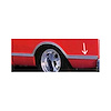 LSM005R Bedside Molding, Rear Of Wheel, Shortbed/Fleetside, Right, 1967-1968 Chevy/GMC C10 - image 1
