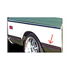 MFBL91L Bedside Molding, Front Of Wheel, Longbed, Black -Left, 1969-1972 Chevy/GMC C/K Series Fleetside Truck - image 1