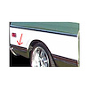 MFBL92L Bedside Molding, Rear Of Wheel, Longbed, Black, Left, 1969-1972 Chevy/GMC C/K Series Fleetside Truck - image 1