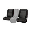 QSBKT87RED Bucket Seats, Sport, Black/Red Stitching, Pair, 1947-1987 Chevy/GMC Truck - image 1