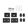 RBK6063 Rubber Bumper Kit, 14-Pieces, 1960-1963 Chevy/GMC C/K Series Truck - image 1