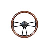 STRF8BW74-91 Custom Steering Wheels 1974-1991 Chevy/GMC C/K Series Truck, Blazer/Jimmy & Suburban, Black / Wood, Plain - image 1