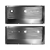U2003-67 Replacement Door Panels, Standard, Black Metal, Pair, 1967-1971 Chevy/GMC C/K Series Truck, Blazer/Jimmy & Suburban - image 1