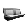 UP66H00BLKWHT Custom Houndstooth Seat Cover 1960-1966 Chevy/GMC C/K Series Truck, Bench, Black Vinyl/White - image 2
