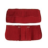 UP87C01MAROON Front Bench Seat Cover-Vinyl/Velour-Maroon Vinyl/Burgundy Velour, 1981-1987 Chevy/GMC C/K Series Truck - image 1