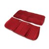 UP87C01MAROON Front Bench Seat Cover-Vinyl/Velour-Maroon Vinyl/Burgundy Velour, 1981-1987 Chevy/GMC C/K Series Truck - image 3