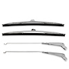 WAS7259 Wiper Arm/Blade Set 1955-1959 Chevy/GMC Truck, Stainless, Pair - image 1