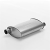 4 1/4 x 8 3/4 Oval 14 shell 18 overall offset inlet 2 offset outlet 2 high frequency sound mechanica