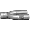 3 in OD SINGLE IN / 2.5 in OD DUAL OUT ALUMINIZED - image 1