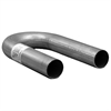 180 deg MANDREL 2.5 in OD / 2.5 in OD 9 in LENGTH 3.5 in RADIUS ALUMINIZED - image 1