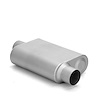 4 X 9 3/4 Oval 13 Body 19 Overall center inlet 3 offset outlet 3 100% welded construction wing plate design aggressive sound - image 1