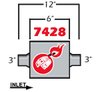 Extreme Muffler 3" Center Inlet/Outlet - image 2