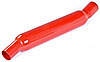 Glasspack Muffler 2.5" In./2.25" Outlet: angled 17° - image 1