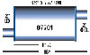 Turbo Muffler 3.25" x 7.75" Oval - image 1