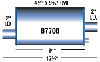 Turbo Muffler 4.5" x 9.75" Oval - image 1