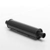 4 DIA. Traditional Hot Rod Muffler 18 shell 23 overall 2 inlet 2 outlet Retro design reversible seam - image 3