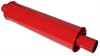 4 DIA. Traditional Hot Rod Muffler 18 shell 23 overall 2 inlet 2 outlet Retro design reversible seam - image 4