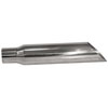 STAINLESS EXHAUST TIP CLAMP ON ANGLE CUT 45 deg ANGLE CUT - image 1