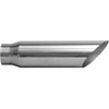 STAINLESS EXHAUST TIP CLAMP ON ANGLE CUT 45 deg ANGLE CUT - image 1