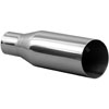 STAINLESS EXHAUST TIP CLAMP ON ANGLE CUT 45 deg ANGLE CUT - image 1