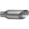 STAINLESS EXHAUST TIP CLAMP ON ANGLE CUT 45 deg ANGLE CUT - image 1