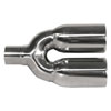 STAINLESS EXHAUST TIP CLAMP ON DUAL PENCIL - image 1