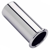 CHROME EXHAUST TIP WELD ON ROLLED EDGE OUTSIDE ROLLED - image 1