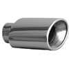 STAINLESS EXHAUST TIP CLAMP ON ROLLED EDGE OVAL - image 1