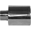 STAINLESS EXHAUST TIP CLAMP ON ROLLED EDGE OVAL - image 1