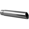 STAINLESS EXHAUST TIP CLAMP ON ROLLED EDGE 15 deg ANGLE CUT - image 1