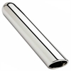 CHROME EXHAUST TIP WELD ON ROLLED EDGE 15 deg ANGLE CUT - image 1