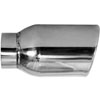 STAINLESS EXHAUST TIP CLAMP ON ANGLE CUT DOUBLE WALL - image 1