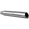 STAINLESS EXHAUST TIP CLAMP ON ROLLED EDGE 15 deg ANGLE CUT - image 1