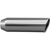 STAINLESS EXHAUST TIP WELD ON ROLLED EDGE 15 deg ANGLE CUT - image 1