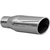 STAINLESS EXHAUST TIP CLAMP ON ROLLED EDGE 15 deg ANGLE CUT - image 1