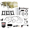 36133 Go EFI 3x2 Tri Power 600 HP Classic Gold EFI System With Go Fuel 340 LPH In-Tank & Go Fuel Tight Fit Regulator Master Kit - image 1