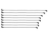 90015 Go Spark Ceramic Spark Plug Wire Kit, 8 mm Premade, Small Block Chevy, Over Valve Cover, HEI Dist End 90/90 - image 1