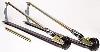 Spring Loaded Wheelie Bars [46 in. Long Adjustable-Spring, Black-Gold] - image 1