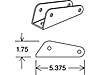 Wheelie Bar Wheel Bracket 3/8 in. Axle Hole - image 1
