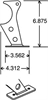 Wheelie Bar Axle Housing Brackets 1/4 in. Thick - image 1