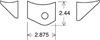 Upper Strut Mount Tabs with 11/16" Hole - image 1
