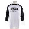 Cody Coughlin #55 T-Shirt White, Black 3/4 Sleeves & Embroidered Signature - image 1