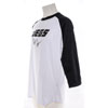 Cody Coughlin #55 T-Shirt White, Black 3/4 Sleeves & Embroidered Signature - image 3
