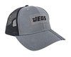 1502 American Flag Mesh Trucker Hat, Adjustable Snap-Back [Gray/Black] - image 2